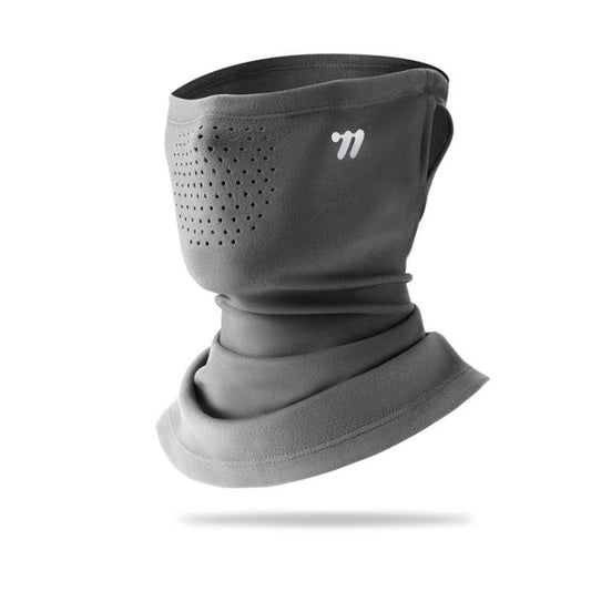 WEST BIKING Masque facial d'hiver à élastiques, cache-cou coupe-vent double couche en polaire, taille unique, avec double couche de polaire et élastiques pour le cyclisme. Taille unique.