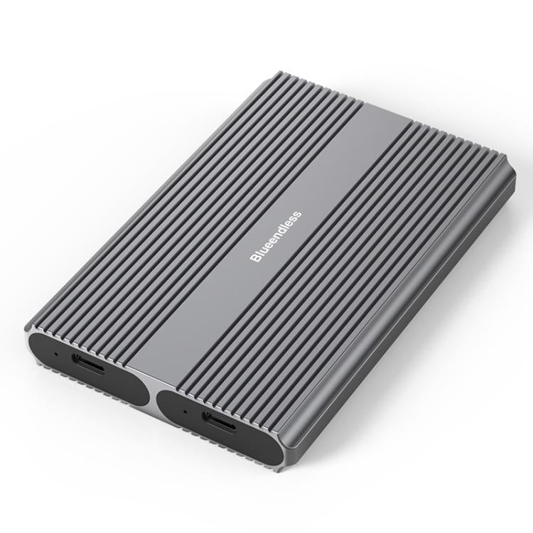 Portable Hard Drive Enclosure Dual-Bay External M.2 Reader, Blueendless M2836SN M.2 SATA / NVMe, Blueendless M2826N M.2 NVMe x 2, Blueendless M2826SN M.2 NVMe+SATA, Blueendless M2826S M.2 SATA x 2