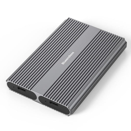 Portable Hard Drive Enclosure Dual-Bay External M.2 Reader, Blueendless M2836SN M.2 SATA / NVMe, Blueendless M2826N M.2 NVMe x 2, Blueendless M2826SN M.2 NVMe+SATA, Blueendless M2826S M.2 SATA x 2