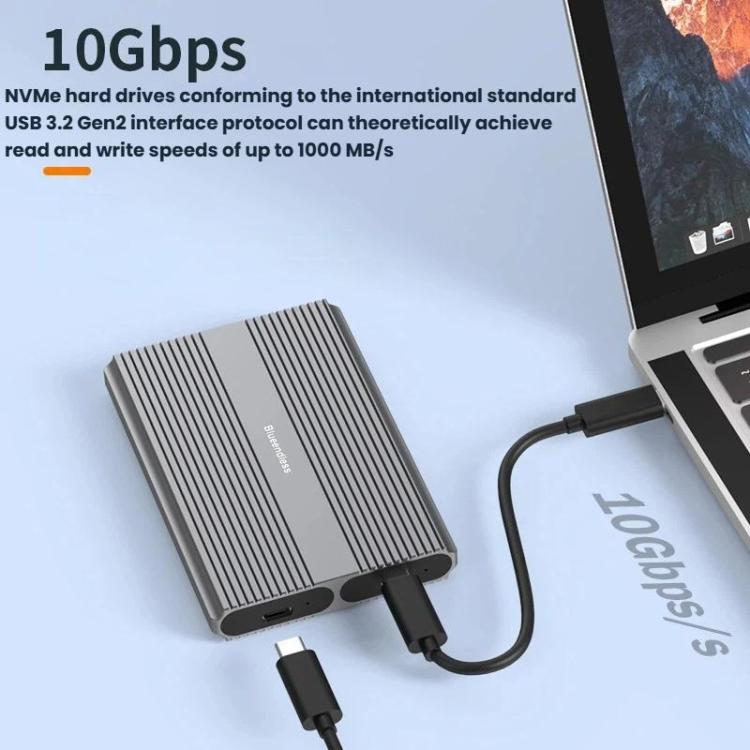 Portable Hard Drive Enclosure Dual-Bay External M.2 Reader, Blueendless M2836SN M.2 SATA / NVMe, Blueendless M2826N M.2 NVMe x 2, Blueendless M2826SN M.2 NVMe+SATA, Blueendless M2826S M.2 SATA x 2