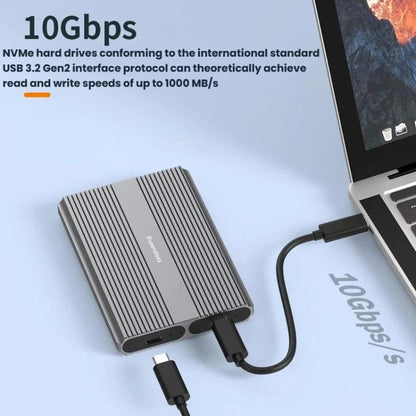 Portable Hard Drive Enclosure Dual-Bay External M.2 Reader, Blueendless M2836SN M.2 SATA / NVMe, Blueendless M2826N M.2 NVMe x 2, Blueendless M2826SN M.2 NVMe+SATA, Blueendless M2826S M.2 SATA x 2