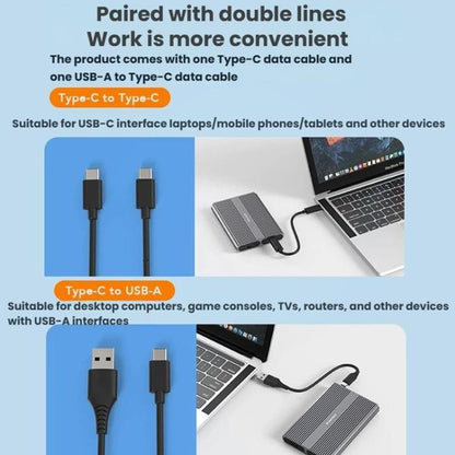Portable Hard Drive Enclosure Dual-Bay External M.2 Reader, Blueendless M2836SN M.2 SATA / NVMe, Blueendless M2826N M.2 NVMe x 2, Blueendless M2826SN M.2 NVMe+SATA, Blueendless M2826S M.2 SATA x 2