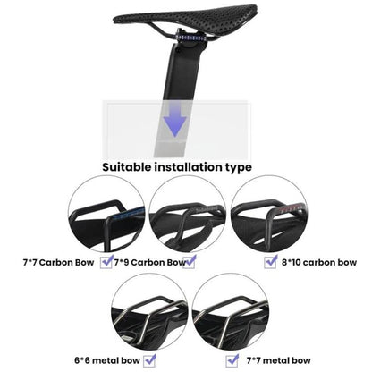 Tige de Selle de Vélo de Route en Fibre de Carbone TOSEEK pour JAVA Siluro 6top