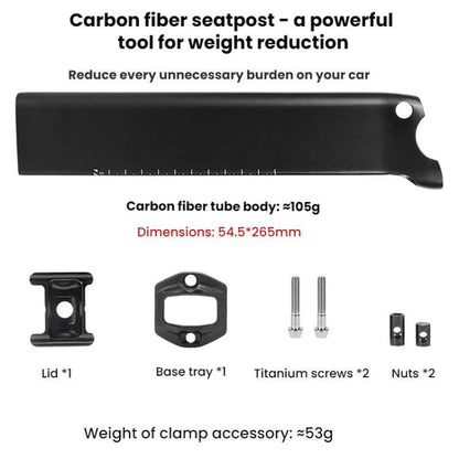 Tige de Selle de Vélo de Route en Fibre de Carbone TOSEEK pour JAVA Siluro 6top