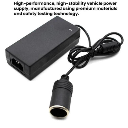 12V 5A Power Adapter Car Cup Holder Vacuum Cleaner Power Converter, US Plug, EU Plug, UK Plug