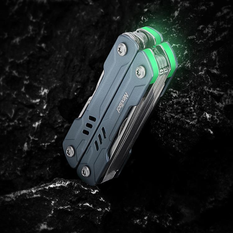 NexTool S11 Mini Sailor Outil multifonction 11-en-1 couteau de poche pince pliante coupe-fil kit de survie EDC, S11 bleu, S11 noir