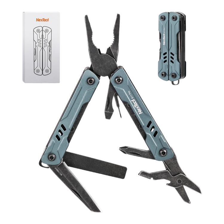 NexTool S11 Pro Mini Sailor Outil multifonction 12-en-1 de survie pour l'extérieur, couteau de poche, pinces pliantes, coupe-fils, kit de survie EDC, S11 Pro