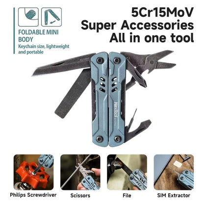 NexTool S11 Pro Mini Sailor Outil multifonction 12-en-1 de survie pour l'extérieur, couteau de poche, pinces pliantes, coupe-fils, kit de survie EDC, S11 Pro