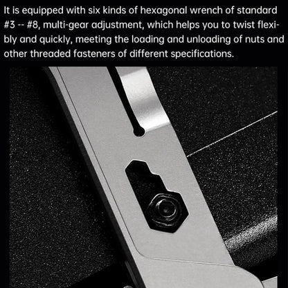 Nextool Silver Blade EDC Tool 14 In 1 Pocket Folding Pliers Screwdriver Wrench Knife With Leather Case