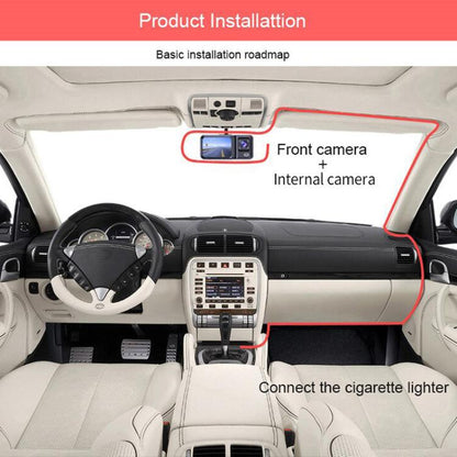G98 HD 1080P Dash Camera Infrared DVR Recorder, Front + Inside, Front + Inside + Rear