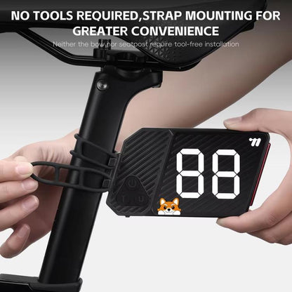 WEST BIKING USB-C Rechargeable Bicycle Number Plate Light 3 Light Modes, Adjustable Number 0-99