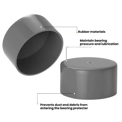 1.98 Inch Bearing Protector Cover Lubricator Rubber Cap, 4pcs Bearing Protector Cover