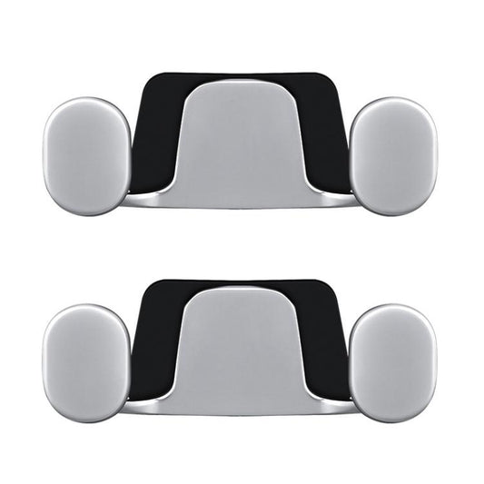 2pcs Vehicle-Mounted Metal Adhesive Double-Hook Phone Holder