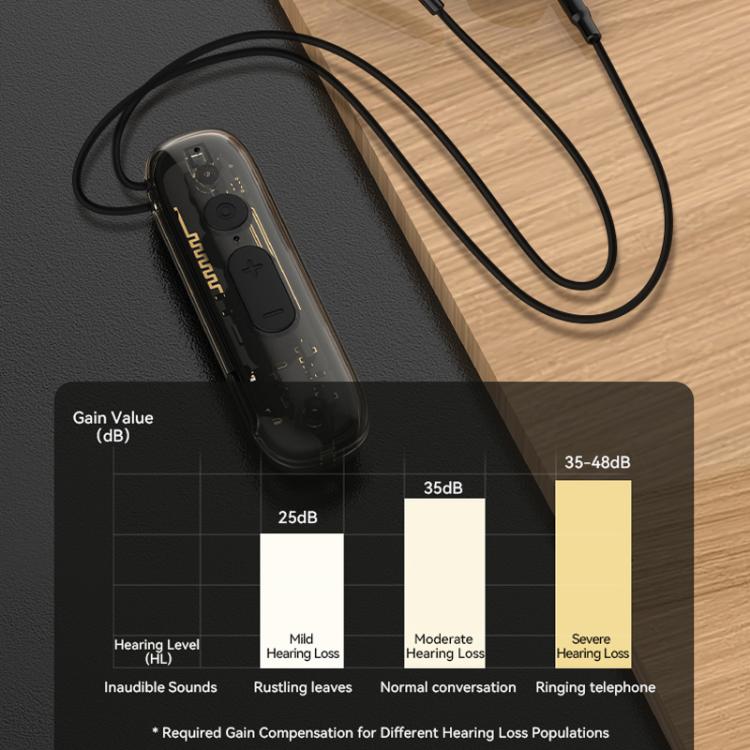 FT-10 Noise Reduction Long-Lasting Hearing Aid Headphones Clip-On Sound Amplifier