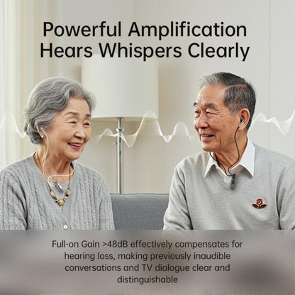 FT-10 Noise Reduction Long-Lasting Hearing Aid Headphones Clip-On Sound Amplifier