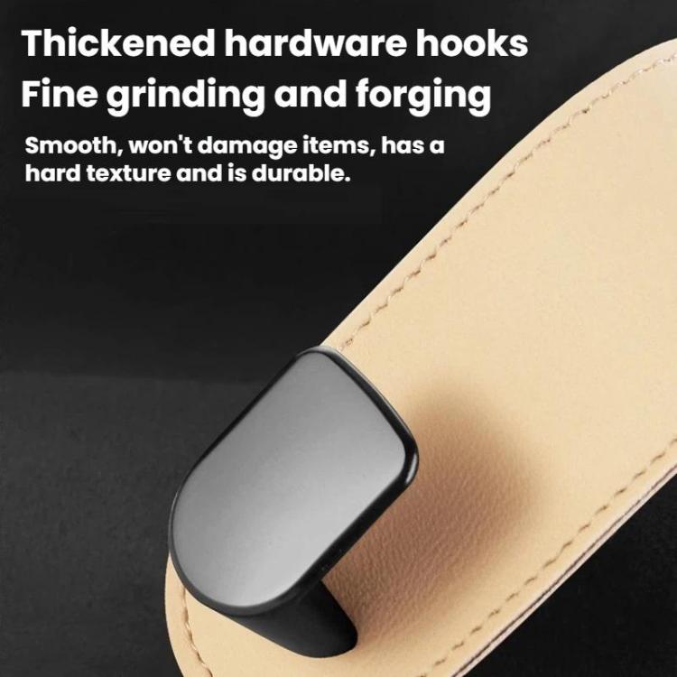 2pcs Multifunctional Car Interior Hook and Storage Organizer, Single Black, Single Beige, Single Gray, Double Black, Double Gray, Double Beige