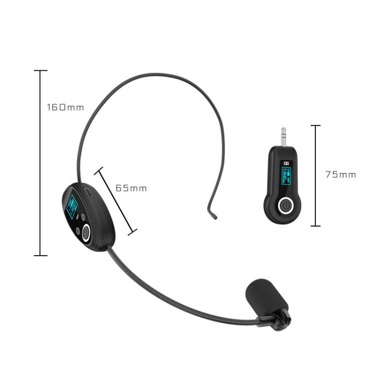 K-06 2.4G Head-Mounted Wireless Microphone Amplifier Headset, 1 in 1, 1 in 2
