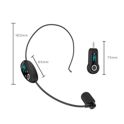 K-06 2.4G Head-Mounted Wireless Microphone Amplifier Headset, 1 in 1, 1 in 2