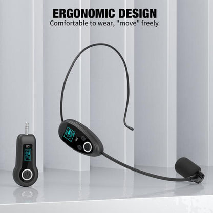 K-06 2.4G Head-Mounted Wireless Microphone Amplifier Headset, 1 in 1, 1 in 2