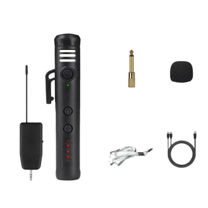 DIYO-1136 Handheld Wireless Condenser Microphone With Power Display Teaching Microphone & Voice Amplifier, 1 in 1 6.5mm, 1 in 2 6.5mm, 1 in 1 3.5mm, 1 in 2 3.5mm