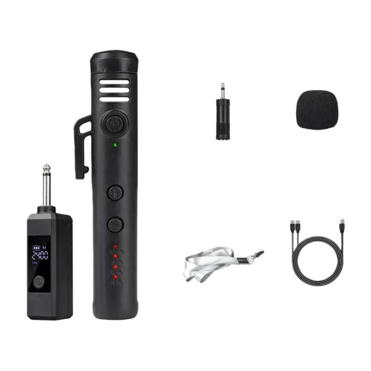 DIYO-1136 Handheld Wireless Condenser Microphone With Power Display Teaching Microphone & Voice Amplifier, 1 in 1 6.5mm, 1 in 2 6.5mm, 1 in 1 3.5mm, 1 in 2 3.5mm