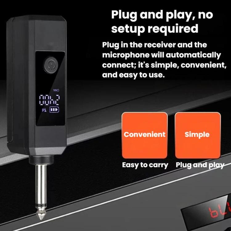 DIYO-1136 Handheld Wireless Condenser Microphone With Power Display Teaching Microphone & Voice Amplifier, 1 in 1 6.5mm, 1 in 2 6.5mm, 1 in 1 3.5mm, 1 in 2 3.5mm