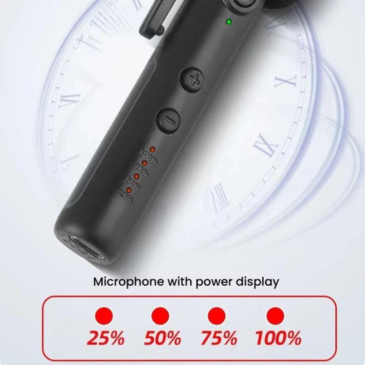 DIYO-1136 Handheld Wireless Condenser Microphone With Power Display Teaching Microphone & Voice Amplifier, 1 in 1 6.5mm, 1 in 2 6.5mm, 1 in 1 3.5mm, 1 in 2 3.5mm