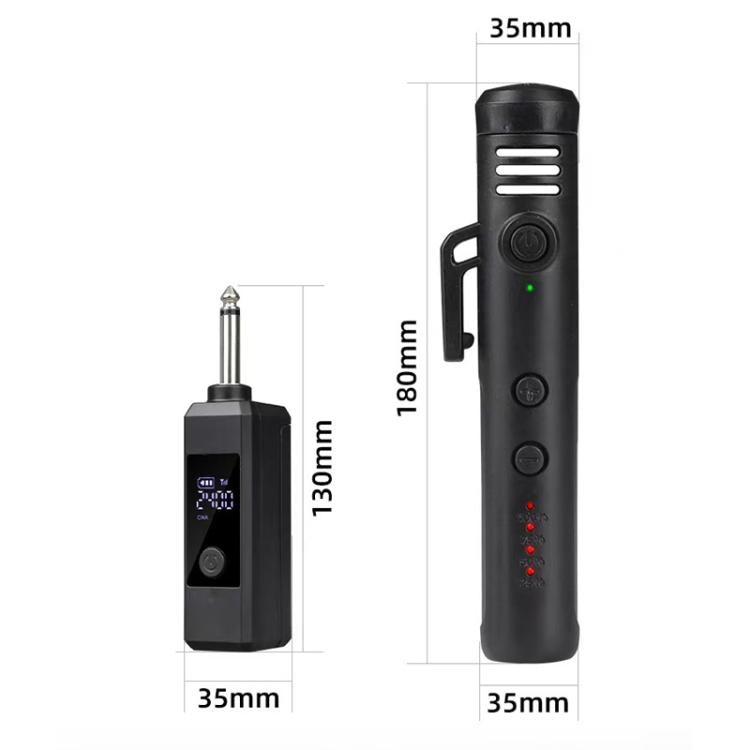 DIYO-1136 Handheld Wireless Condenser Microphone With Power Display Teaching Microphone & Voice Amplifier, 1 in 1 6.5mm, 1 in 2 6.5mm, 1 in 1 3.5mm, 1 in 2 3.5mm