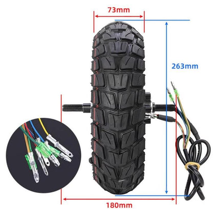 For KUGOO M4 / M4 PRO Electric Scooters Inflatable Off-Road Tire With Rear Wheel Motor Hub, 500W, 800W