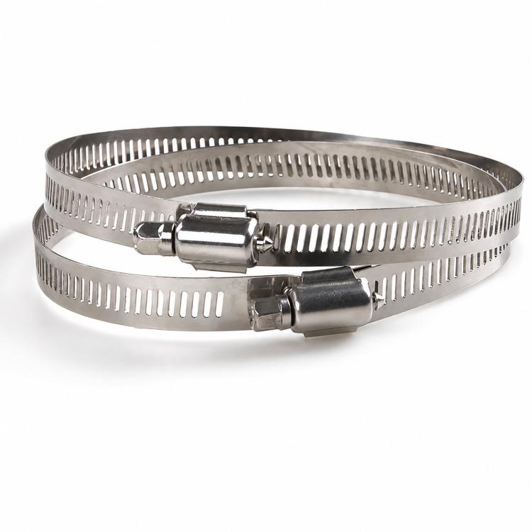 Stainless Steel Pole Mount Hose Clamps 12mm Width Heavy Duty Adjustable Strap for Junction Box Bracket, Diameter 10cm, Diameter 20cm, Diameter 30cm, Diameter 40cm, Diameter 50cm