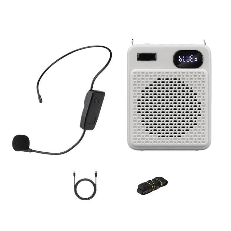 DIYO-1125 Multifunctional Outdoor High-Volume Microphone With Battery Display Teacher Classroom Voice Amplifier, Wireless Single Mic White, Wireless Single Mic Black, Wireless Single Headwear White, Wireless Single Headwear Black, Wireless Dual Mic Whi...