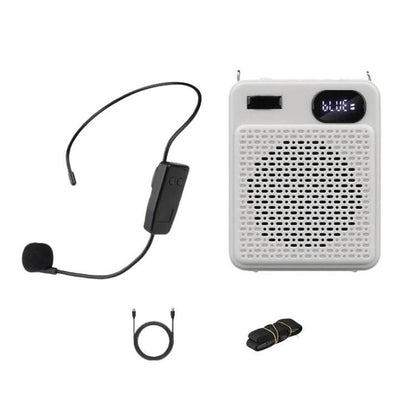 DIYO-1125 Multifunctional Outdoor High-Volume Microphone With Battery Display Teacher Classroom Voice Amplifier, Wireless Single Mic White, Wireless Single Mic Black, Wireless Single Headwear White, Wireless Single Headwear Black, Wireless Dual Mic Whi...
