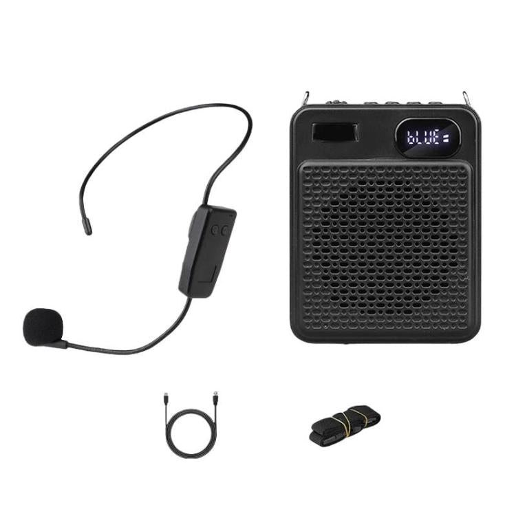 DIYO-1125 Multifunctional Outdoor High-Volume Microphone With Battery Display Teacher Classroom Voice Amplifier, Wireless Single Mic White, Wireless Single Mic Black, Wireless Single Headwear White, Wireless Single Headwear Black, Wireless Dual Mic Whi...