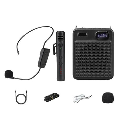 DIYO-1125 Multifunctional Outdoor High-Volume Microphone With Battery Display Teacher Classroom Voice Amplifier, Wireless Single Mic White, Wireless Single Mic Black, Wireless Single Headwear White, Wireless Single Headwear Black, Wireless Dual Mic Whi...