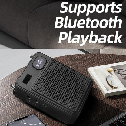 DIYO-1125 Multifunctional Outdoor High-Volume Microphone With Battery Display Teacher Classroom Voice Amplifier, Wireless Single Mic White, Wireless Single Mic Black, Wireless Single Headwear White, Wireless Single Headwear Black, Wireless Dual Mic Whi...