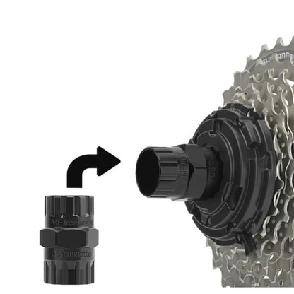 BIKERSAY Outil 2-en-1 de démontage de roue libre de vélo compatible avec les cassettes et les roues libres filetées, BT013X