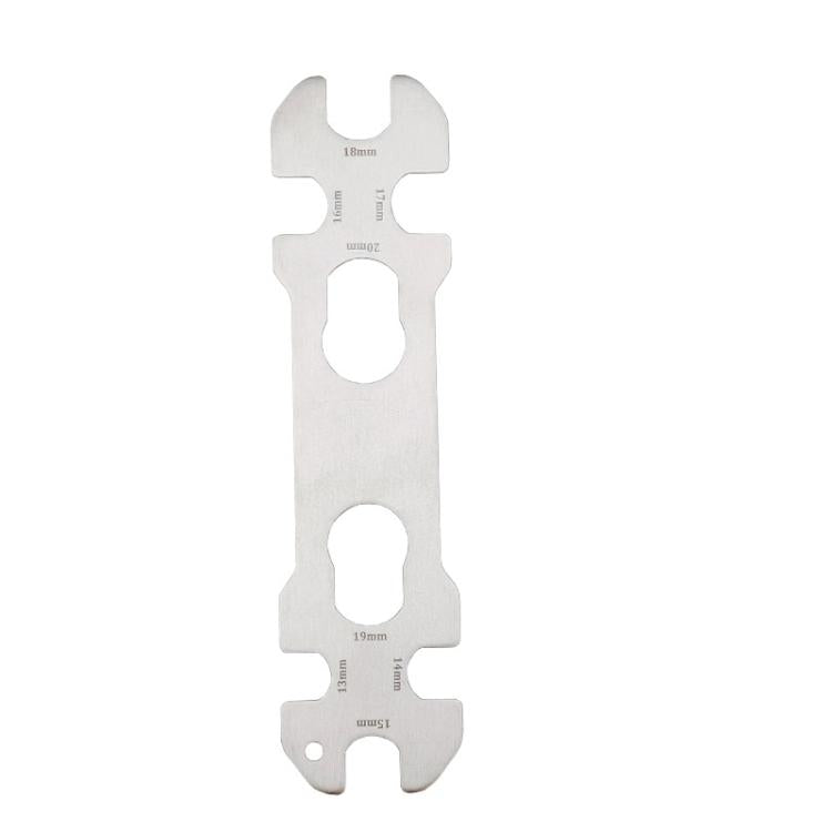 BIKERSAY 8 In 1 Bicycle Hub Thin Wrench with 8 Integrated Openings 13/14/15/16/17/18/19/20mm