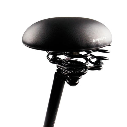 BIKERSAY Noseless MTB Saddle with Spring Shock Absorption Pressure Relief Comfort Bicycle Seat for Mountain Road Bike