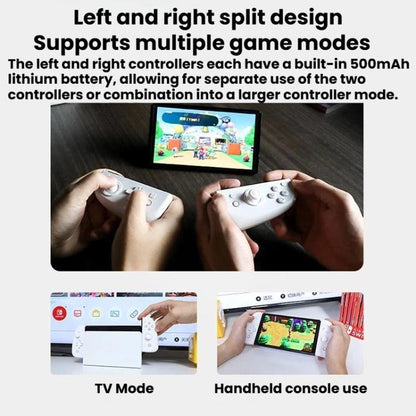 MOBAPAD For Nintendo Switch Split Left & Right Joypad Hall Effect Joystick Game Controller, S1-HD White, S1-HD Black