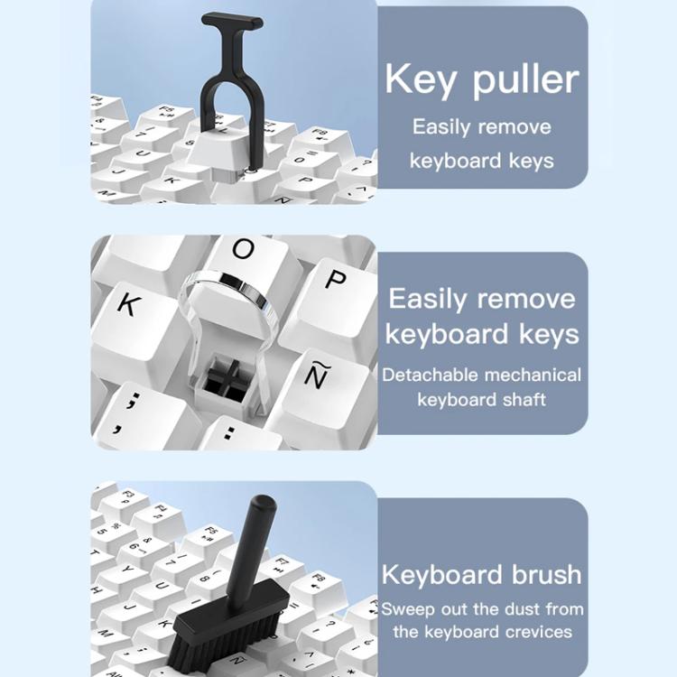 22-in-1 Keyboard Cleaning Kit with Wrist Rest Magnetic Storage Case Tools for Mechanical Keyboards, Laptops, Phones,