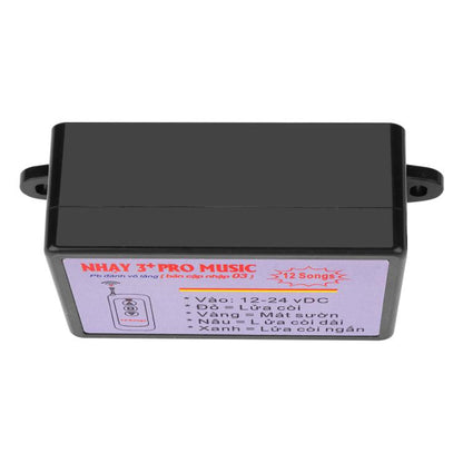 Twelve-tone Car Horn Control Box With Colored Light Control, 12 Sound, With Remote Control