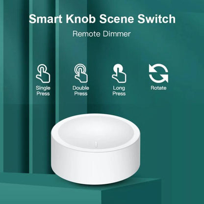 Zigbee Knob Button Scene Switch Magnetic Adhesive Free Placement Scene Dimming, Compatible With Home Assistant, ZG-101ZD