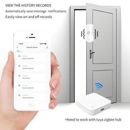 Smart Zigbee Vibration Motion Sensor App Control Security Protection Motion Shock Alarm, ZG-103ZL