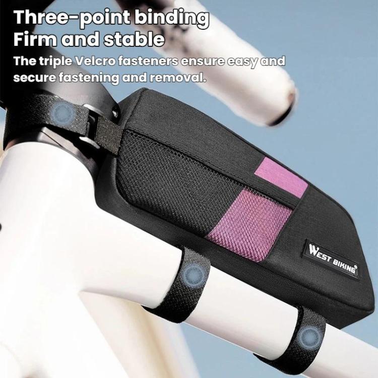 WEST BIKING YP0707429 Portable Large-Capacity Bike Top Tube Bag Road Bike Cycling Gear