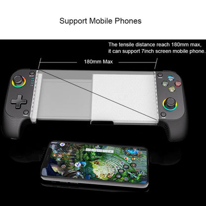 Multi-Function Retractable Wireless Gaming Controller With Dual Vibration 6-Axis Motion Sensing Rapid Fire Function