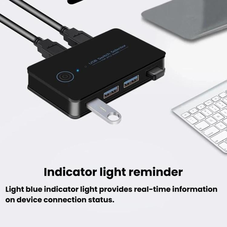 KM-U204A Computer Sharing Switch Keyboard, Mouse, USB & Printer Hub, USB 3.0 2 Input 4 Output, USB 3.0 2 Input 1 Output, USB 2.0 2 Input 4 Output, USB 2.0 2 Input 1 Output