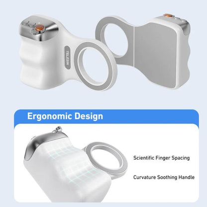 TELESIN Magnetic Phone Mounting Aid Photography Handle Remote Control Assistant, White Camera Grip+Silver Fill Light, White Camera Grip+Tripod+Silver Fill Light, White Camera Grip+White Fill Light, White Camera Grip+Tripod+White Fill Light             ...