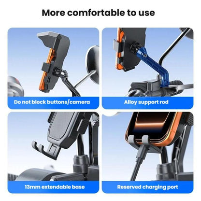 Universal Mirror Mount Phone Holder For Motorcycles Bicycles