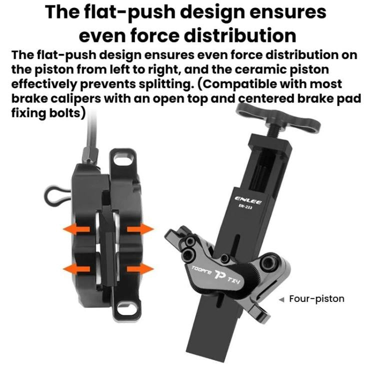 Outil de réinitialisation de piston d'étrier de frein ENLEE Outil d'entretien d'étrier de frein à disque hydraulique