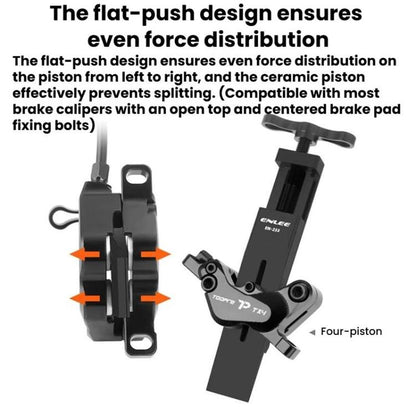 Outil de réinitialisation de piston d'étrier de frein ENLEE Outil d'entretien d'étrier de frein à disque hydraulique